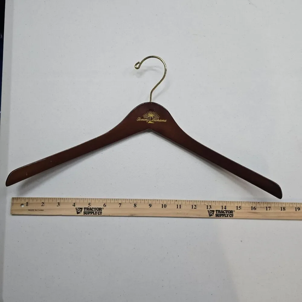 Tommy Bahama Wooden Shirt Hanger 17.5in Dark Wood